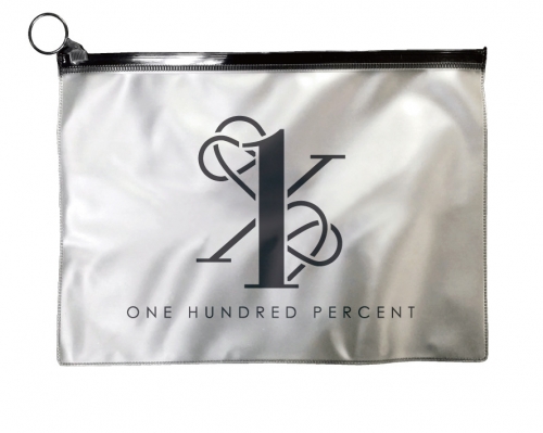 백퍼센트 슬로건 지퍼백